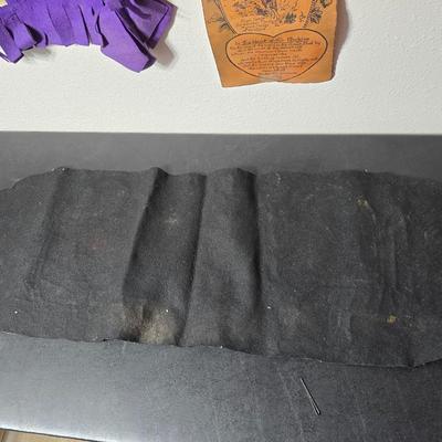 Antique Vintage Leather hand tooled Art Nouveau Deco purse - 1940s navy crocheted popcorn purse -belt - Handcrafted textiles and more