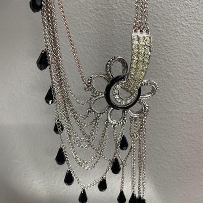 Black accent necklaces