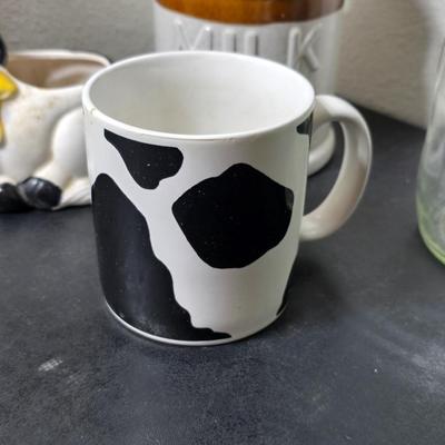 Country Kitchen farm decor - Canvas cow art - Kitchen towels - Barn measuring storage = Barn timer - and more