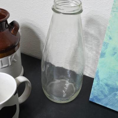 Country Kitchen farm decor - Canvas cow art - Kitchen towels - Barn measuring storage = Barn timer - and more