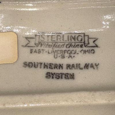 Railroad - Southern Railway Piedmont Butter Dish by Sterling China