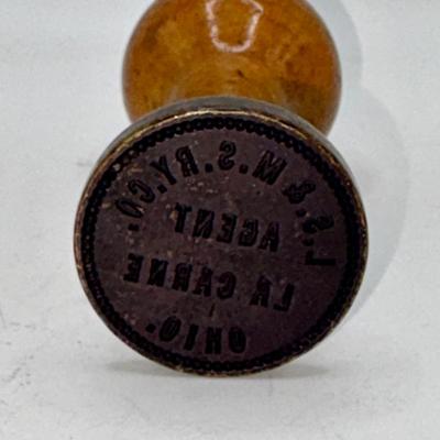 Railroad - Lake Shore & Michigan Southern Railway Agent Wax Stamp Seal - LaCarne, OH