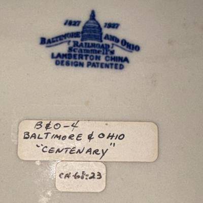 Railroad - Baltimore & Ohio B&O Railroad Centenary Platter