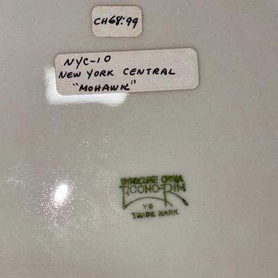 Railroad - New York Central NYC Railroad 10” Mohawk Plate, Syracuse China