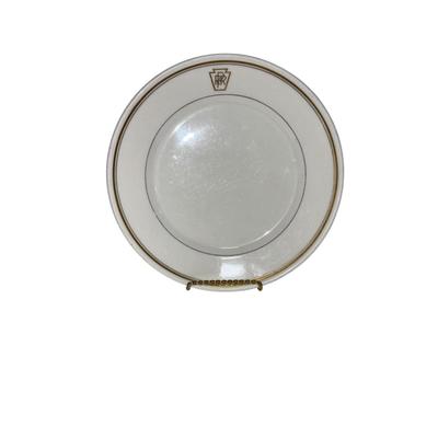 Railroad - Pennsylvania Railroad PRR Gold Keystone 9” Dinner Plate