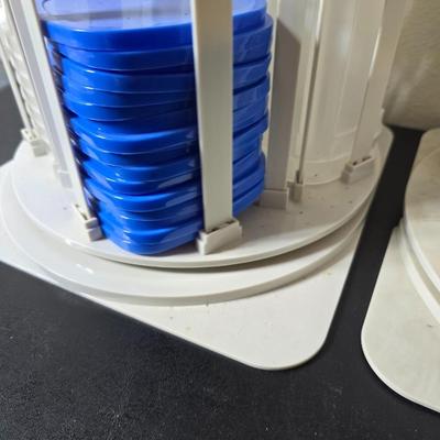 Plastic food storage containers - Two sets of storage with organizing caddies