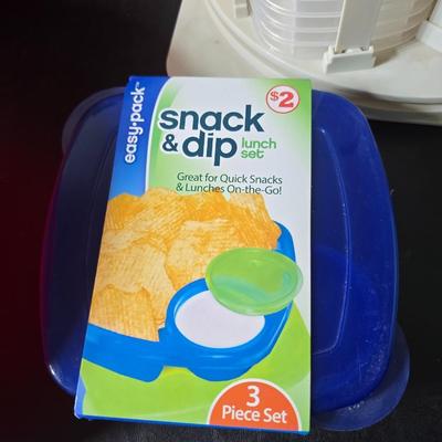 Plastic food storage containers - Two sets of storage with organizing caddies