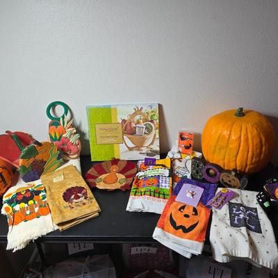 Fall decor - Halloween & Thanksgiving - kitchen towels - Home decor - Small Jewelry pieces and more