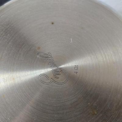 Nice Emeril three-piece pot & pan set, Wear-ever Aluminum pan with lid and a new Kitchen dish towel set