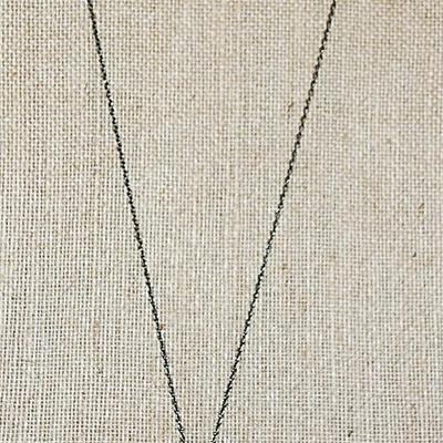 Bejeweled BLACK DANGLE & HOOK NECKLACE with Black Chain and Lobster Clasp 30" L