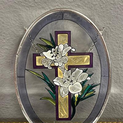 Cross window decor