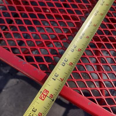 Vintage Wrought Metal Mesh Top Patio Table Choice B