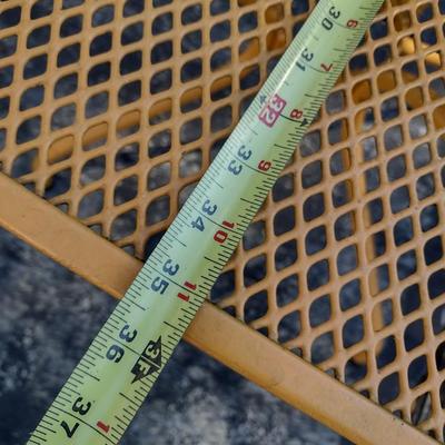 Vintage Wrought Metal Mesh Top Patio Table Choice C