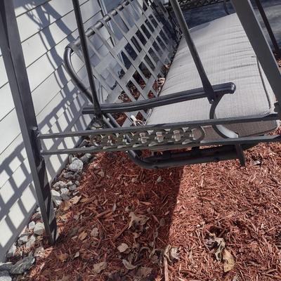 Metal Frame Outdoor Patio or Porch Swing Bench