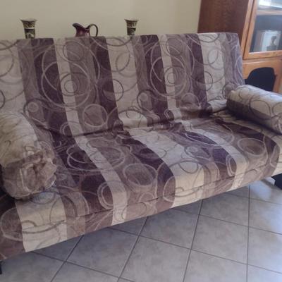 Wood Framed 7' Futon Bed/Couch