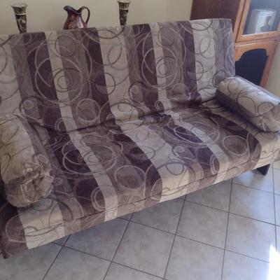 Wood Framed 7' Futon Bed/Couch