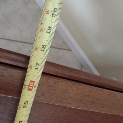 Mahogany Finish Multipurpose Computer and Magazine Stand Roll Cart