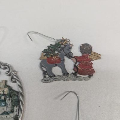 Kuhn Zinn Pewter Ornament & Several Other Pewter Ornaments #7