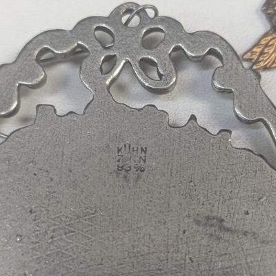 Kuhn Zinn Pewter Ornament & Several Other Pewter Ornaments #7