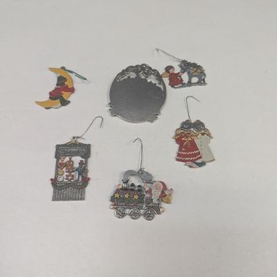 Kuhn Zinn Pewter Ornament & Several Other Pewter Ornaments #7