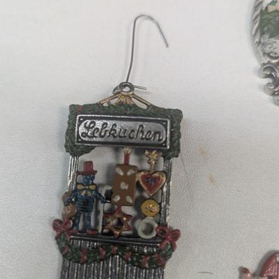 Kuhn Zinn Pewter Ornament & Several Other Pewter Ornaments #7