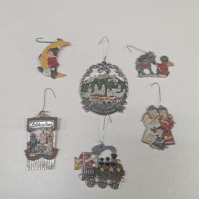 Kuhn Zinn Pewter Ornament & Several Other Pewter Ornaments #7