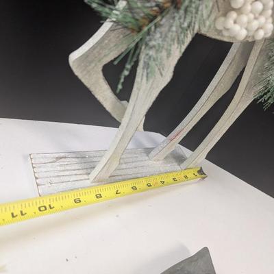 Wood Pine Christmas Deer Silhouettes & Pine Tree Wall Decor