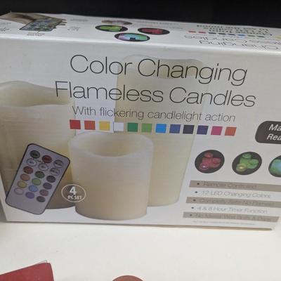 Luminary Real Flame-Effect Candles & Color Change Flameless Candles