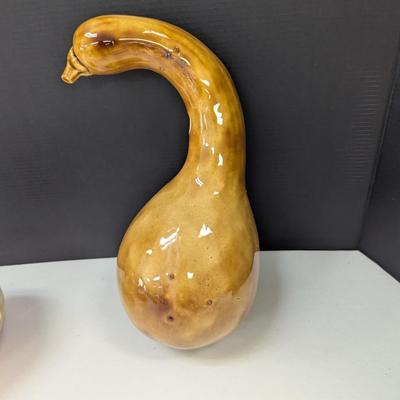 Pair Of Ceramic Gourds