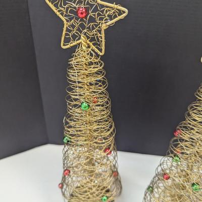 Glitter Metal Christmas Trees