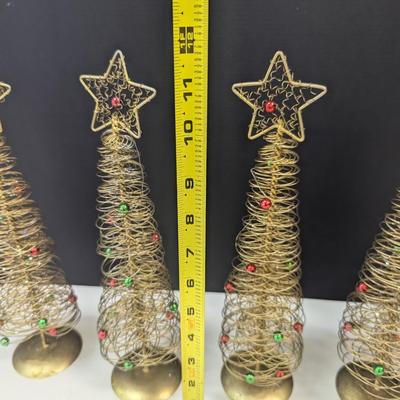 Glitter Metal Christmas Trees