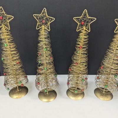 Glitter Metal Christmas Trees