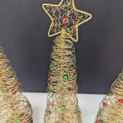 Glitter Metal Christmas Trees