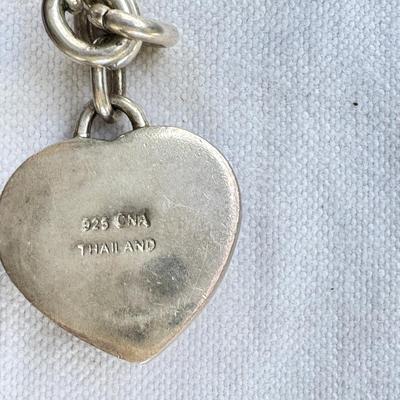 Sale Photo Thumbnail #61: Lavender jade on a 26" Italian 925 chain, pendant is also Sterling and marked. Lavender jade bracelet, Lavender jade Silver heart bracelet ( Chain did not test sterling and is not marked) Real colored Freshwater pearls necklaces and bracelet. Display NOT 