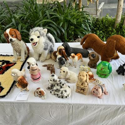 Sale Photo Thumbnail #83: Gund puppy very loved, Mid century ceramic dogs, money banks, Huskie dog  plush. Sorry no shipping