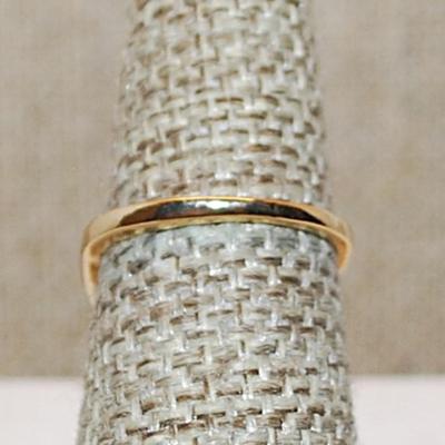 Size 7 ALL Gold Colored "DOUBLE KNOBS" Ring on an OPEN Gold Tone Band (3.5g)