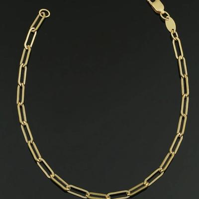 14kt Gold Filled Paperclip Bracelet