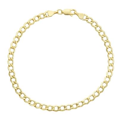 10kt Gold 4.44mm Cuban Curb Link Bracelet