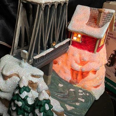 Enesco “It’s a Wonderful Life” Illuminated Village – The Bedford Falls Bridge w/ Box & Certificate