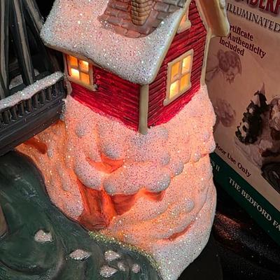 Enesco “It’s a Wonderful Life” Illuminated Village – The Bedford Falls Bridge w/ Box & Certificate