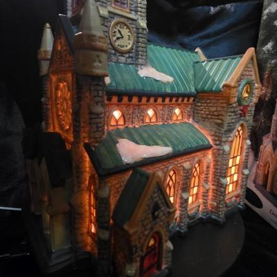 Heartland Valley Village – Illuminated Porcelain Cathedral Church | Hand-Painted Holiday Collectible