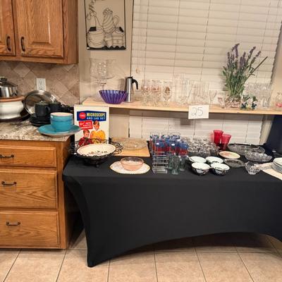 Sale Photo Thumbnail #73: Table, tablecloth, risers, and boards are not included. 