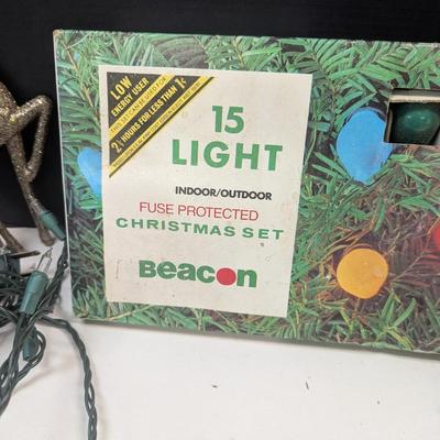 Holiday Decorations Glitter Deer - Beacon Christmas Lights - Ornaments