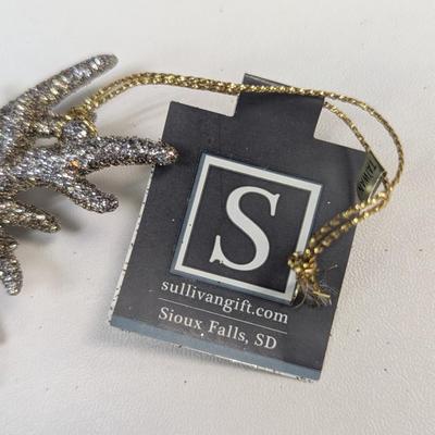 Holiday Decorations Glitter Deer - Beacon Christmas Lights - Ornaments