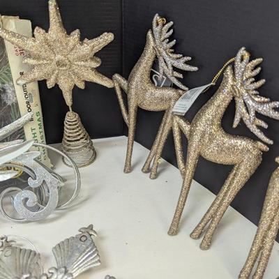 Holiday Decorations Glitter Deer - Beacon Christmas Lights - Ornaments