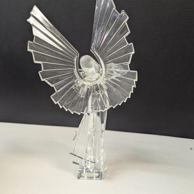 Roman Inc. Acrylic Angel Playing Violin Approx 11 1/4" Tall & Cherub