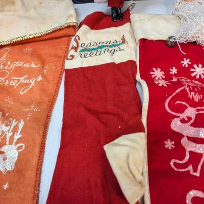 Vintage Holiday Decorations Stockings