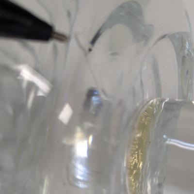 Frosted Swan Pitcher - Bubble Design Clear Glass Bowl - Fostoria Footed Bowl