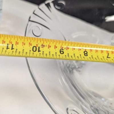 Frosted Swan Pitcher - Bubble Design Clear Glass Bowl - Fostoria Footed Bowl