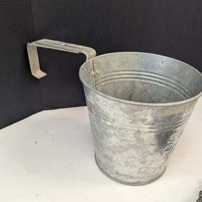 Deck Metal Plant Buckets & Whimsical Figures